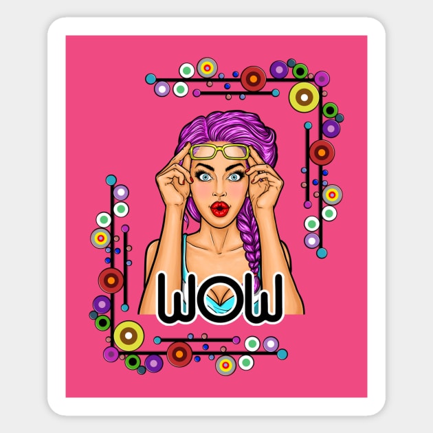 woman Sticker by ART&LINES